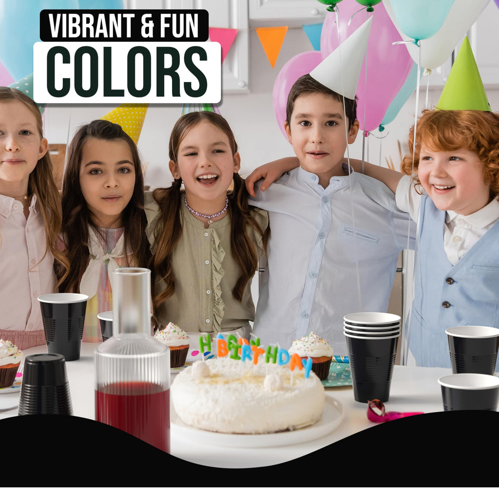 Party Solids 18oz Plastic Cups - 50 Pack