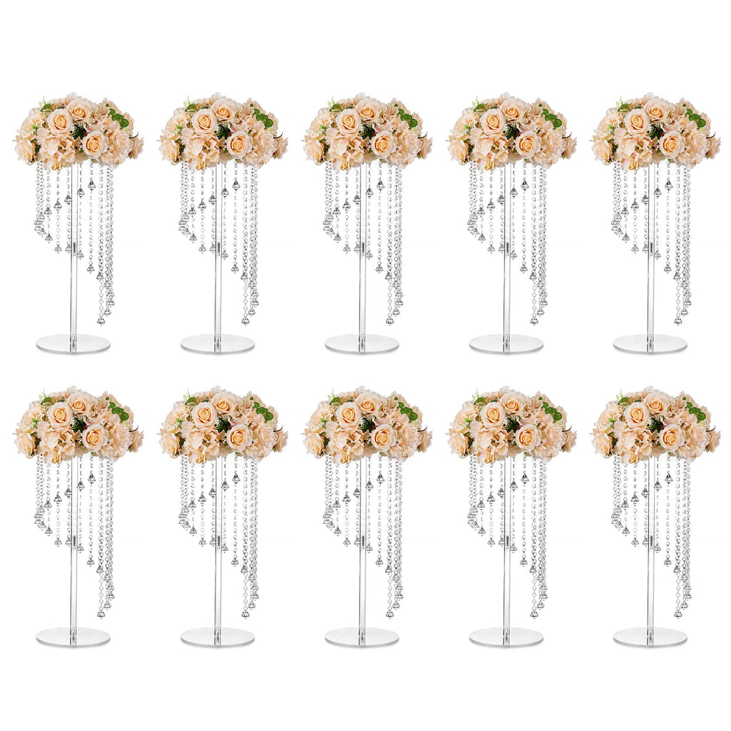 Acrylic Flower Vase Stands for Wedding Centerpiece Table Decor