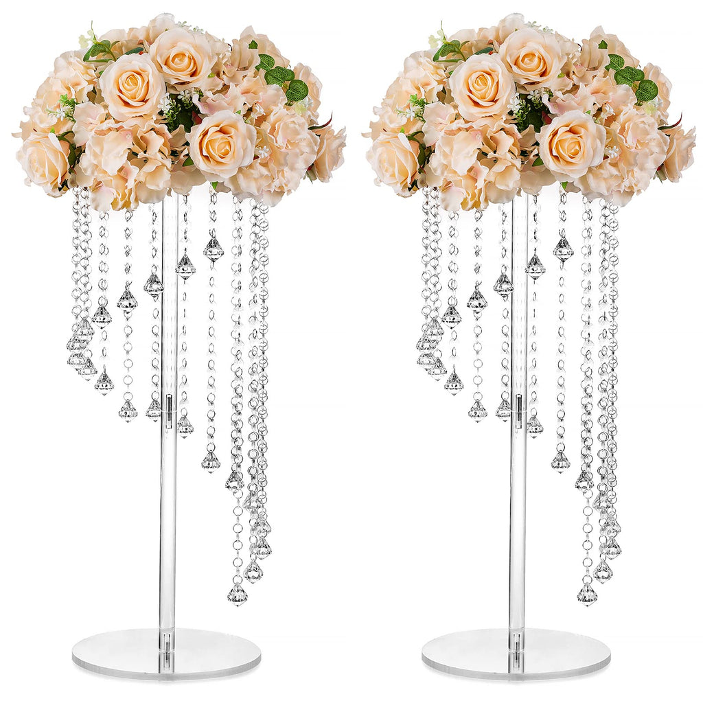 Acrylic Flower Vase Stands for Wedding Centerpiece Table Decor