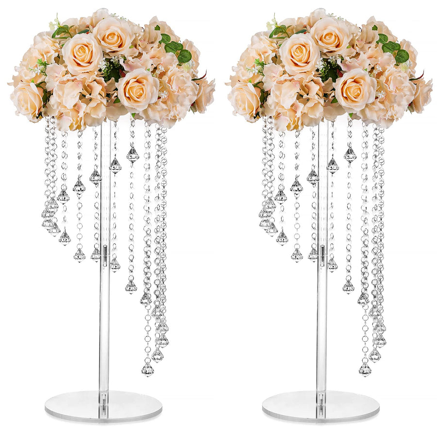 Acrylic Flower Vase Stands for Wedding Centerpiece Table Decor