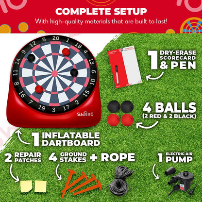 Inflatable Giant Kick Darts Game for Outdoor Party Events