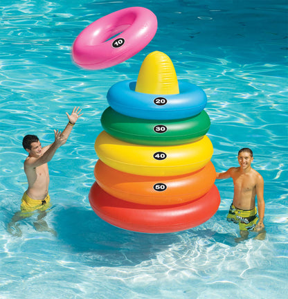 Swimline Giant Ring Toss Game Multicolor, 46-3/4inx54in