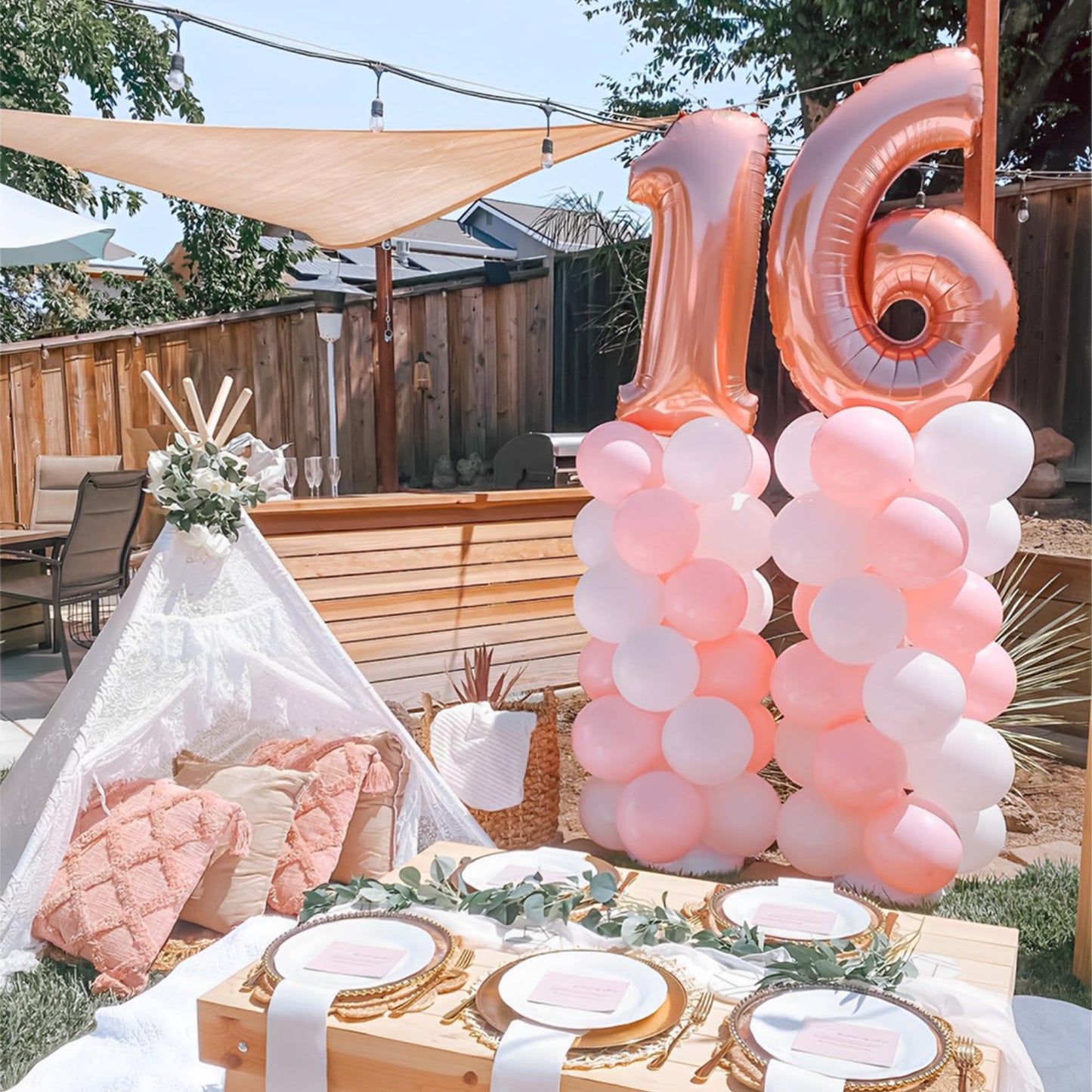 Adjustable Metal Balloon Arch Stand Kit for Wedding and Party Decor