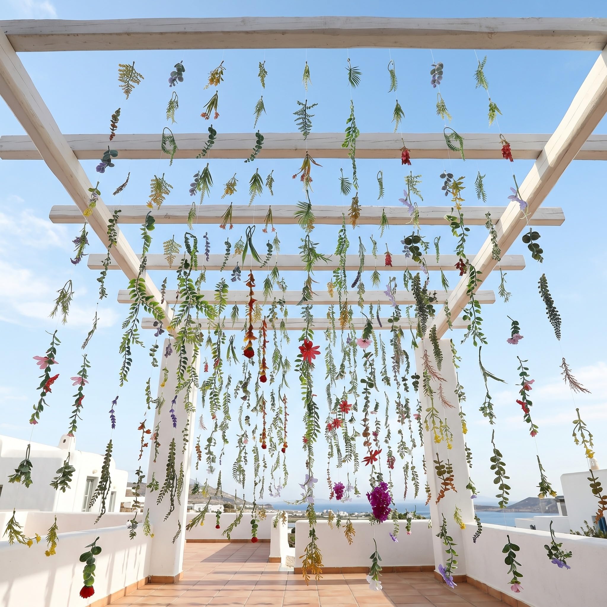 Artificial Wildflower Garland Hanging Vines for Wedding and Party Decor