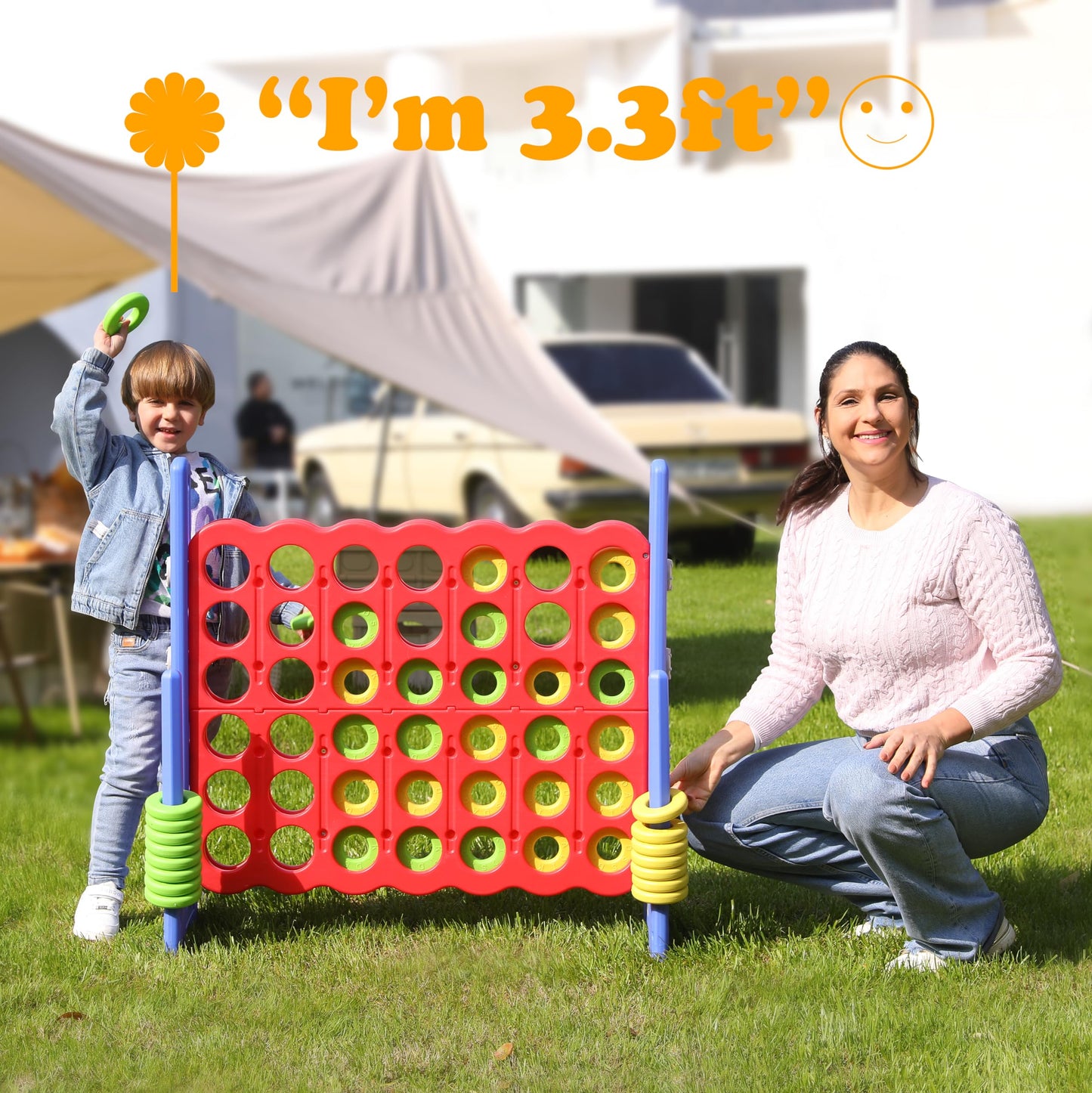 Giant 4 in a Row Game for Parties and Outdoor Events