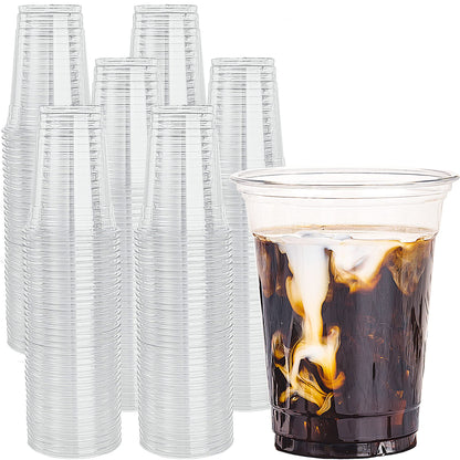 Clear Plastic Party Cups for Drinks, Smoothies and Cold Beverages