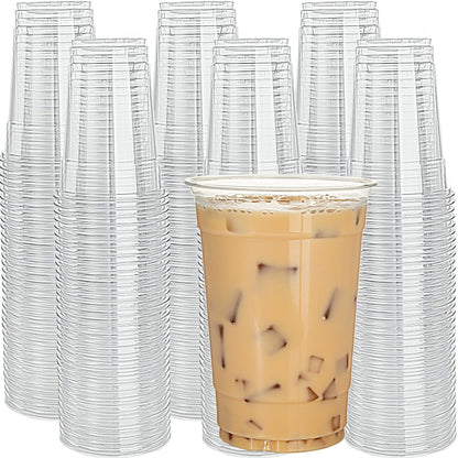 Clear Plastic Party Cups for Drinks, Smoothies and Cold Beverages