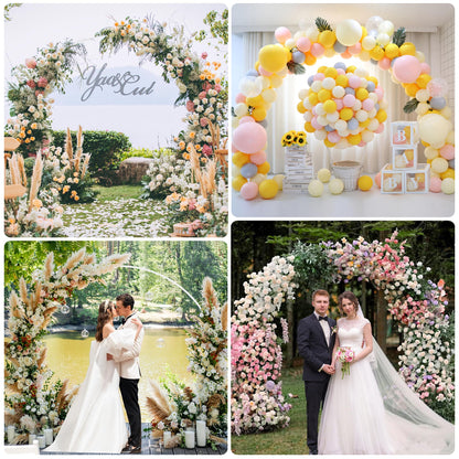 Round Metal Wedding Arch Backdrop Frame for Party Decorations