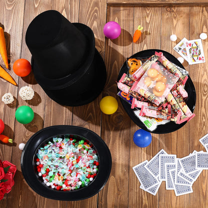Black Top Hats for Costume Party Photo Props and Events