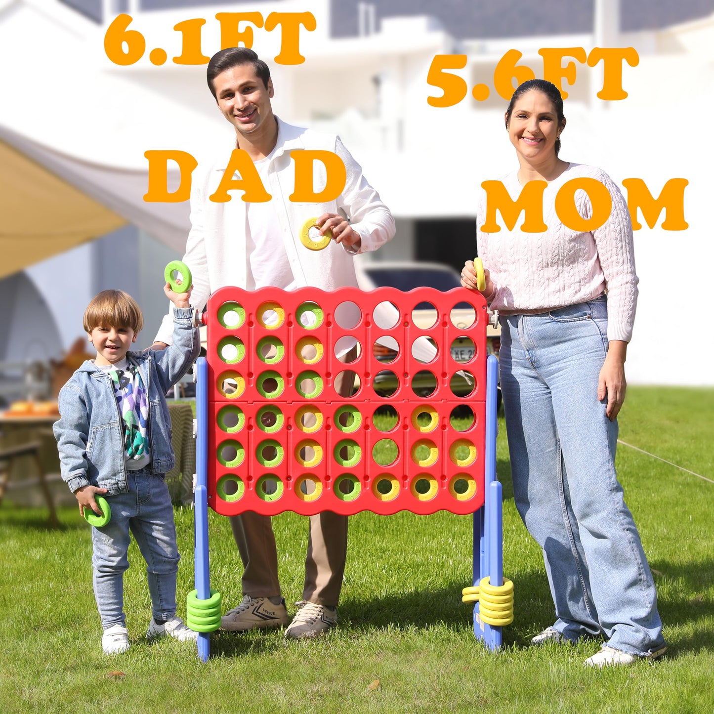 Giant 4 in a Row Game for Parties and Outdoor Events