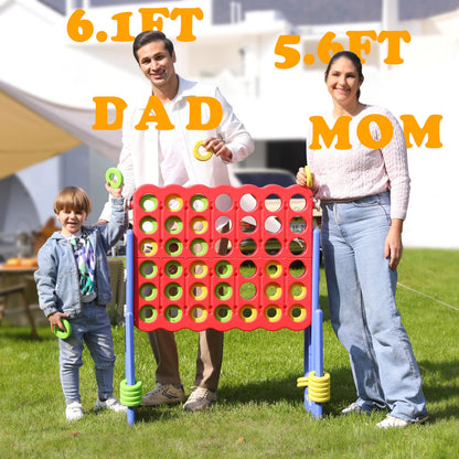 Giant 4 in a Row Game for Parties and Outdoor Events
